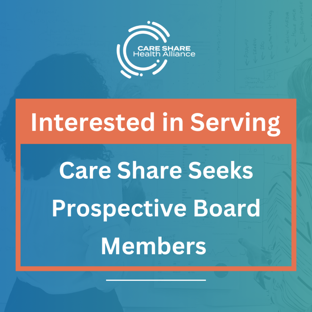 Interested in serving, Care Share seeks prospective board members.